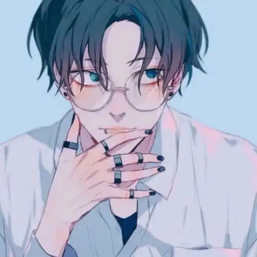 模糊 男生 男头 酷拽 画师 壁纸 背景 动漫 清新 黑白 少年 好看 暖男