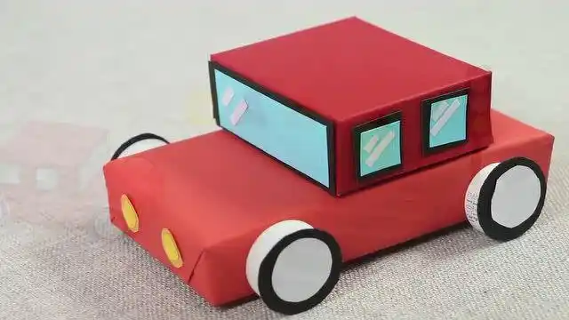 纸盒手工小汽车