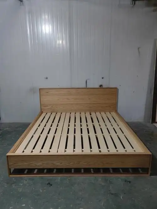 新中式橡木实木床北欧简约