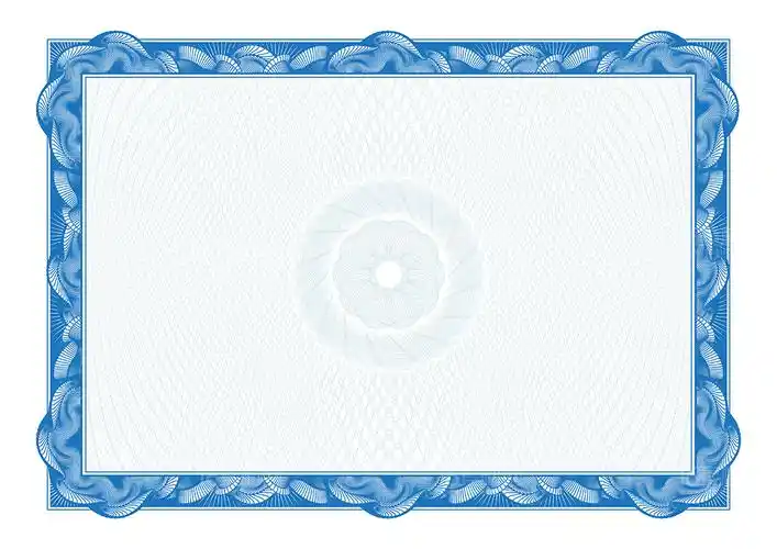精美欧式花纹花边证书矢量素材