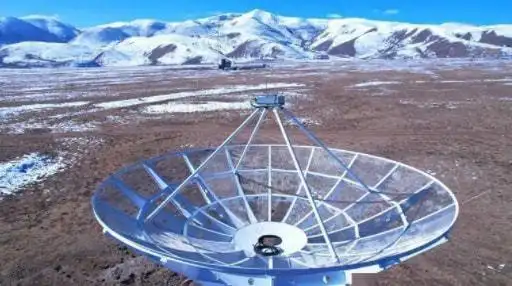 稻城圆环阵太阳射电成像望远镜 百米定标塔封顶|射电望远镜_网易订阅