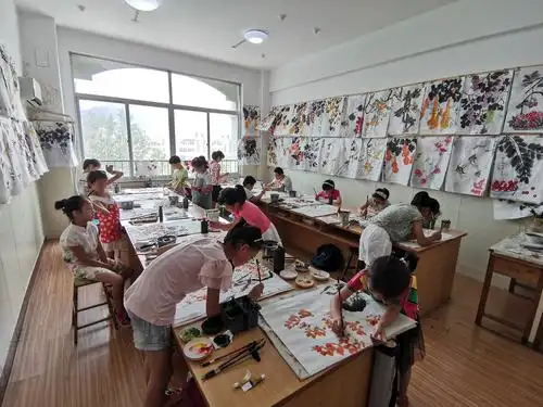 7月30号暑期国画班课堂实录美术五教室