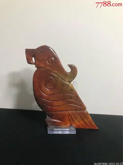 玉鸟高古老玉古玉商汉时期骆越文化广西出水石玉器包老保真到代