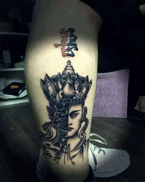 善恶一念间纹身图片