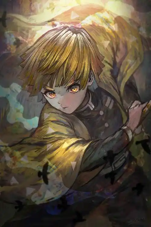 鬼杀队雷の少年我妻善逸メイキングあり|ムシウニyoutube的鬼灭之刃