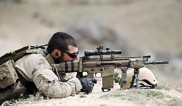 美国mk17特种部队战斗突击步枪,近战威力大|mk|弹匣|_