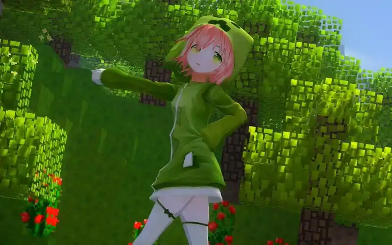 【mmd/苦力怕娘】极乐净土入侵 minecraft