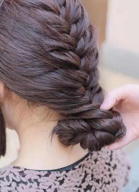 编发发型图片及扎法