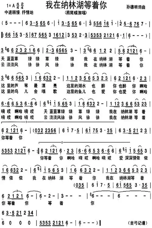 模鹰王电吹管演奏我在纳林湖等着你