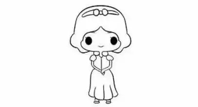 一步一步教画小公主简单的小公主画一个美丽的公主