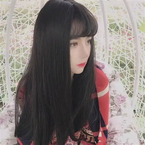 热销假发女长直发空气刘海长发齐腰