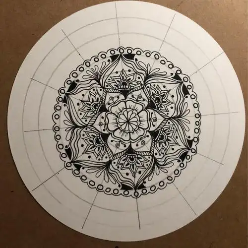 180921禅绕画步骤图之禅荼罗