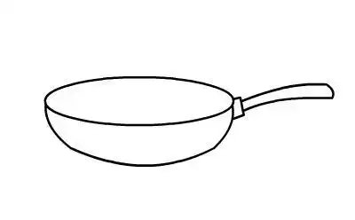 儿童画简笔画教程之炒锅的画法绘画分解步骤