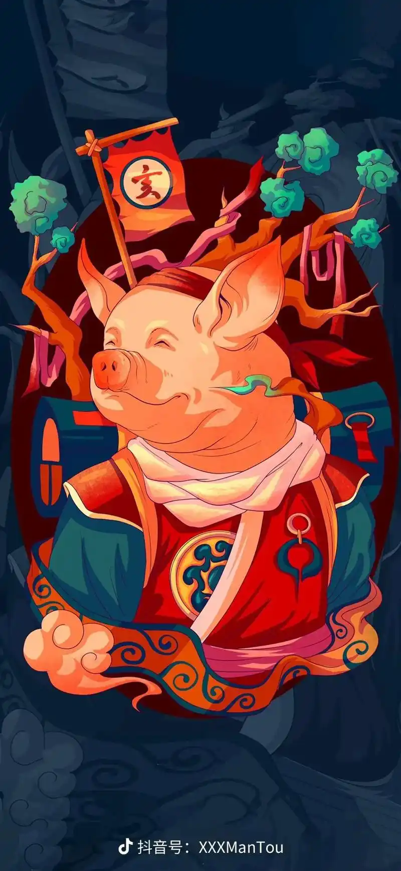 国潮十二生肖壁纸  - 抖音