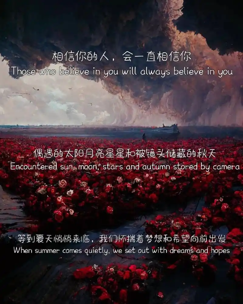 宋亚轩励志语录(英语版)