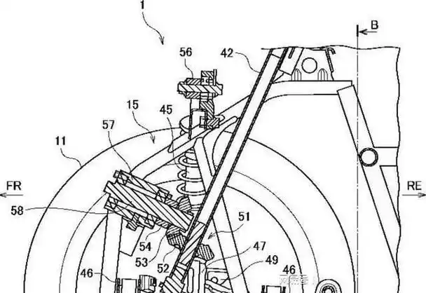 铃木申请倒三轮悬架专利, 采用方向盘操控, 有转向辅助轮不易倒车