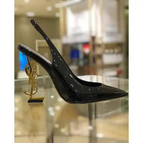 圣罗兰saintlaurent高跟鞋女士奢侈品尖头裹踝高跟鞋100036