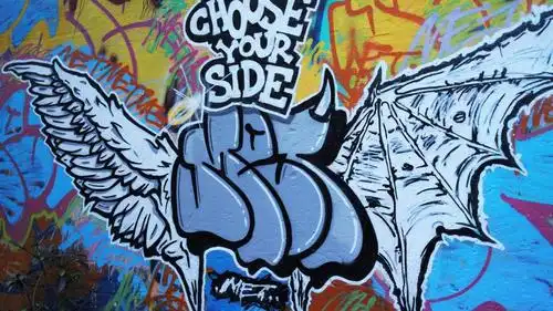 嘻哈酷炫的街头涂鸦