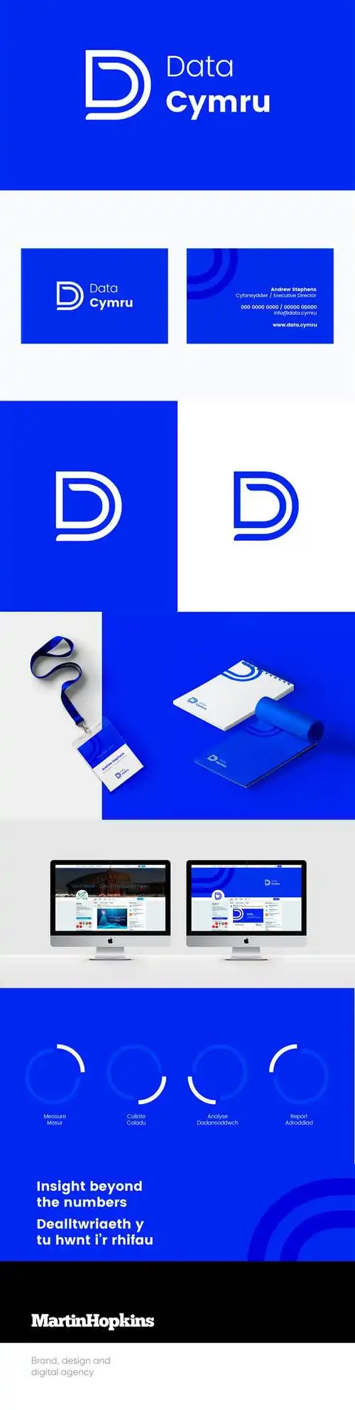 蓝色配色的品牌运用呈现效果!