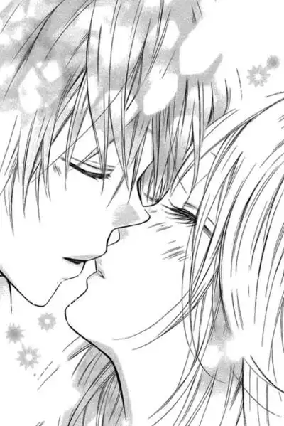 漫画,黑白,kiss