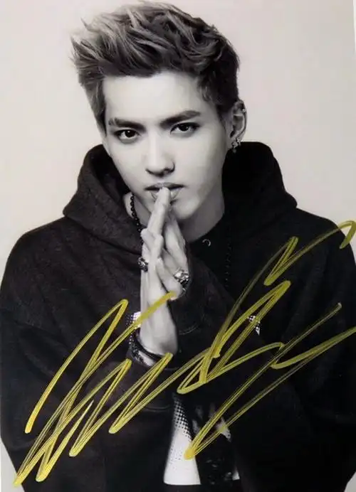 明星签名欣赏:小鲜肉鹿晗陈学冬李易峰陈伟霆吴亦凡杨洋张艺兴