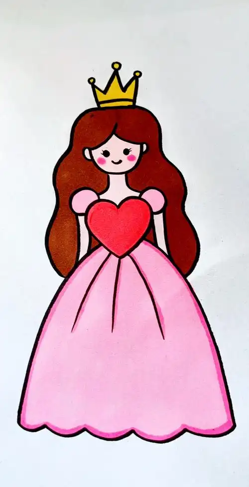 用爱心画小公主!