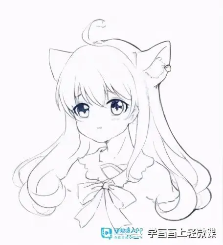 教你画漫画女生脸部五官