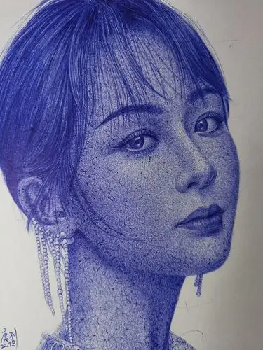 圆珠笔画杨紫