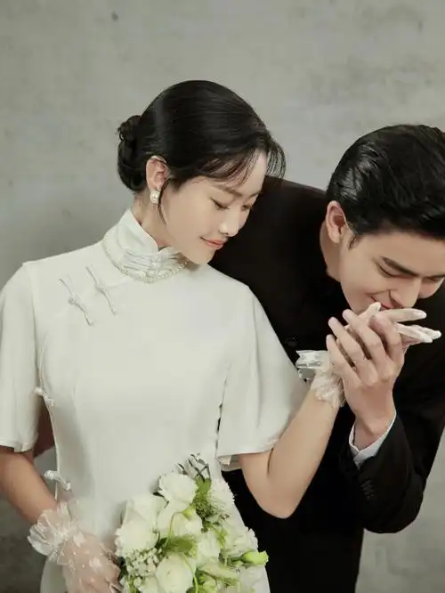 民国风旗袍婚纱照