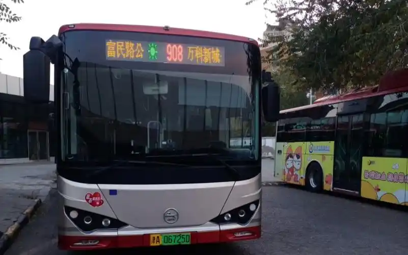 【b站只有倍速的线路】天津公交908路全程原声原速前方展望(万科新城