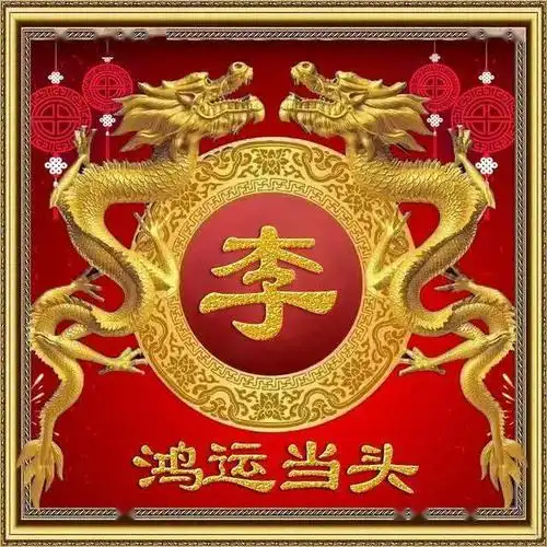 美图鉴赏:微信里那些霸气的中国龙姓氏头像!_龙的