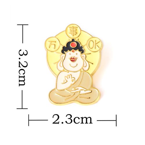 海洛迪(halder)逢考必过礼物万事ok手势锌合金徽章祝贺好运好事礼物