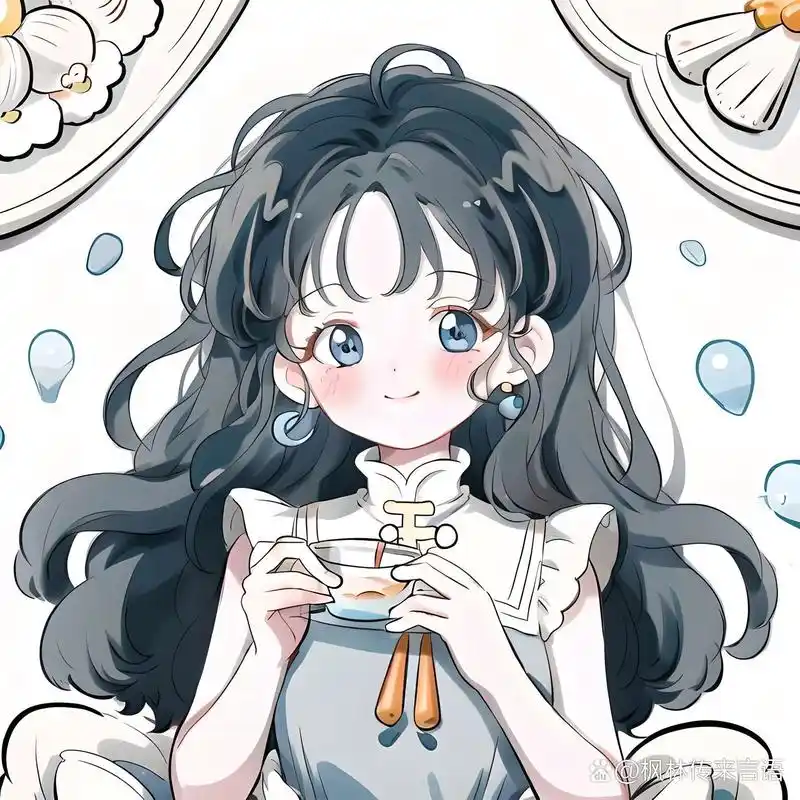 十二星座头像/水瓶座7415/治愈系女生头像 下一个画巨蟹?