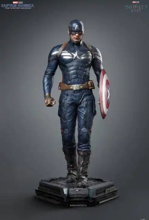 3700元!皇后工作室《美国队长2》美队1/4全身雕像
