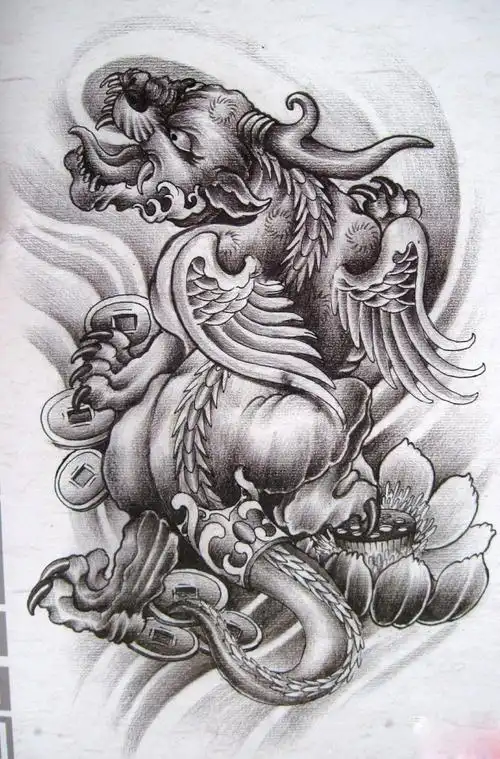 貔貅纹身:含义寓意,忌讳讲究,手稿推荐