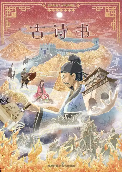 立体古诗书封面图