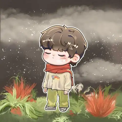 搞的更细致一点和上色 画画好难呜呜#稿件展示  #q版人物  #丁程鑫