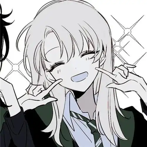 动漫甜酷一左一右闺蜜头像图片