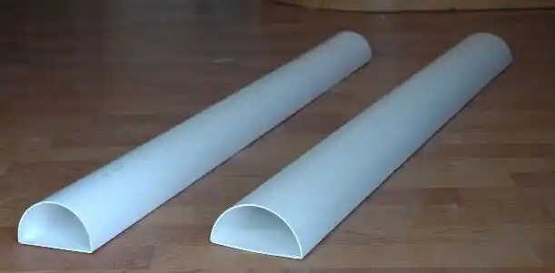 半圆防攀雨水管和普通水管排水一样吗?