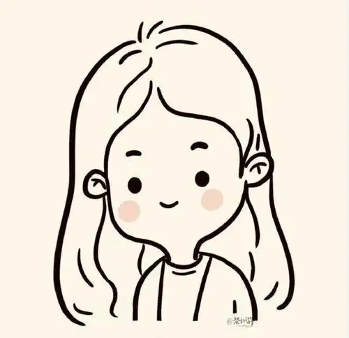 人物肖像人物肖像卡通简笔画人物肖像简笔画简笔画素材,手杖肖像