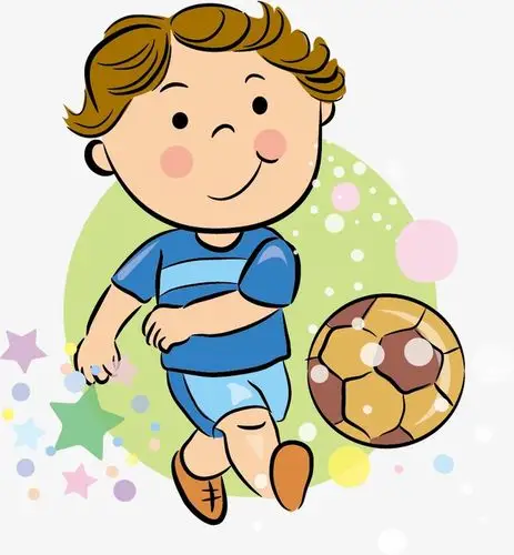 运动的儿童素材