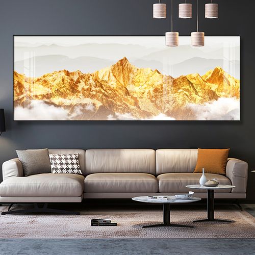 背靠金山沙发背景墙