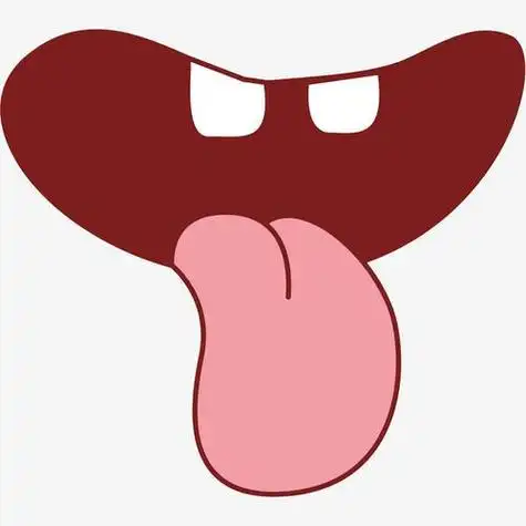 舌头的简笔画图