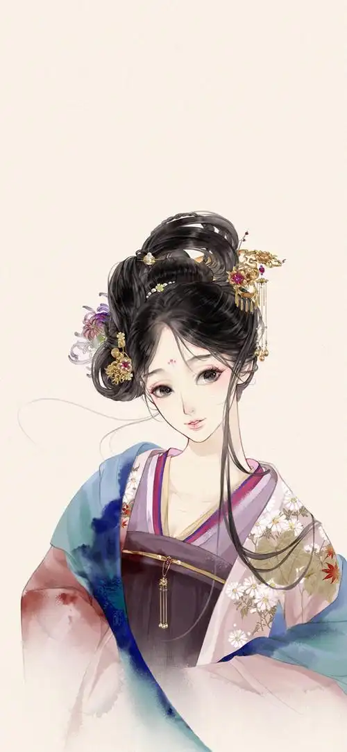 iphonex/xs/max 适用 工笔手绘 插画古风美女
