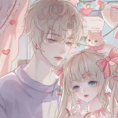 精选情侣头像二次元动漫只要回头能看见你千万人走来都是路过