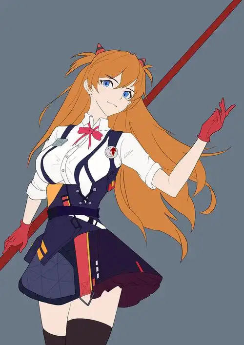 eva同人明日香 |插画|游戏原画|绘鲸 - 原创作品 - 站酷 (zcool)