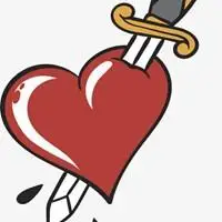 刀插心痛滴血图片大全 心在滴血的伤感图片_微信头像图片大全