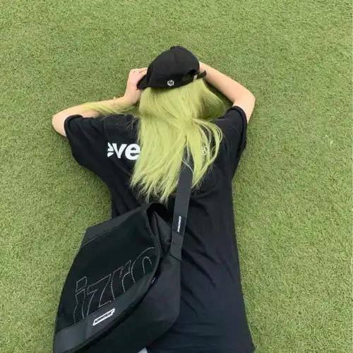 绿色染发膏牛油绿浅绿色薄荷男女2021网红流行色彩染