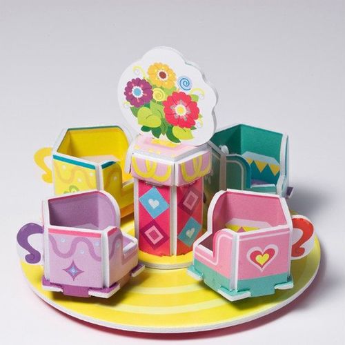 3-4-5-6-7岁儿童手工制作能手 梦想游乐园3d立体拼插 立体拼图动脑