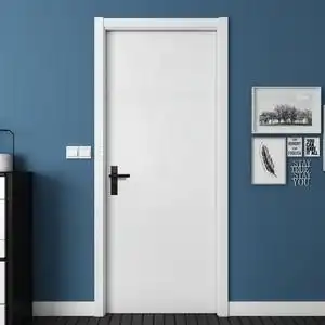 烤漆实木门房门套装门卧室门厨房卫生实木复合隔音白色现代简约